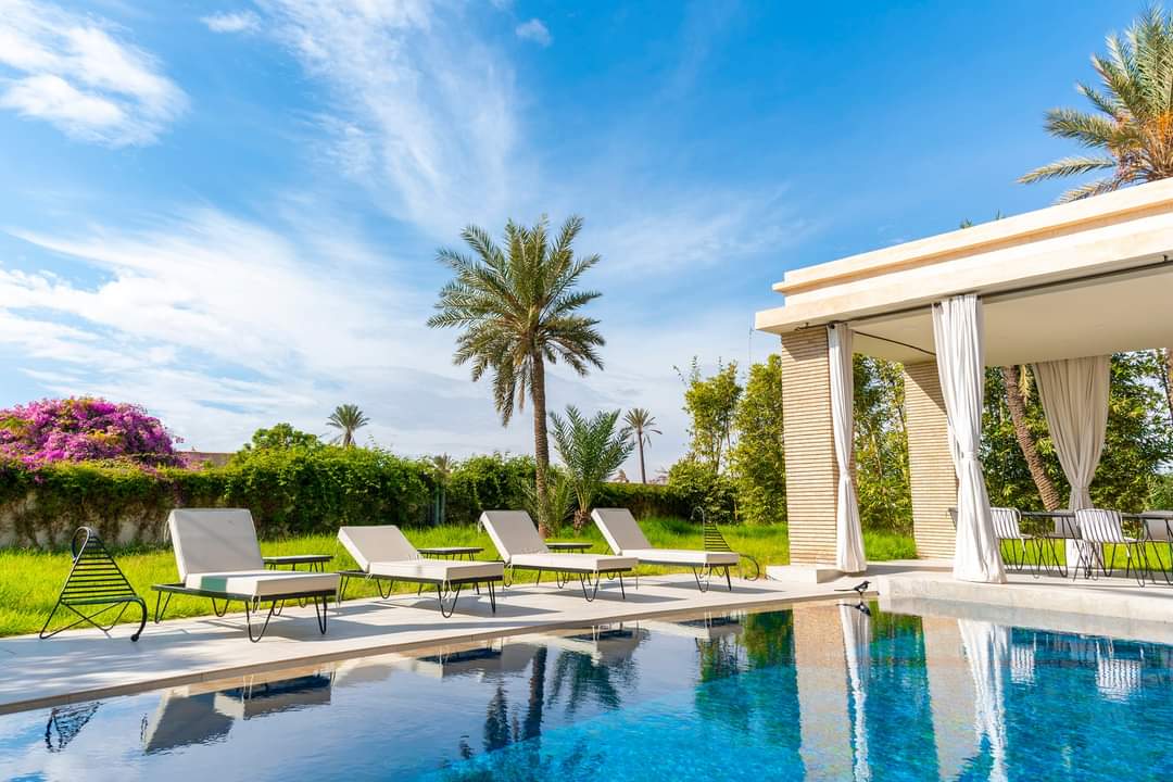PISCINE VILLA MARRAKECH PROCHE AMELKIS
