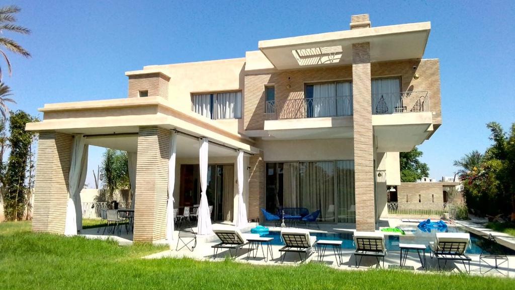 FACADE VILLA MARRAKECH SECTEUR AMELKIS