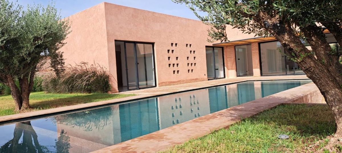villa plain pied route amizmiz marrakech